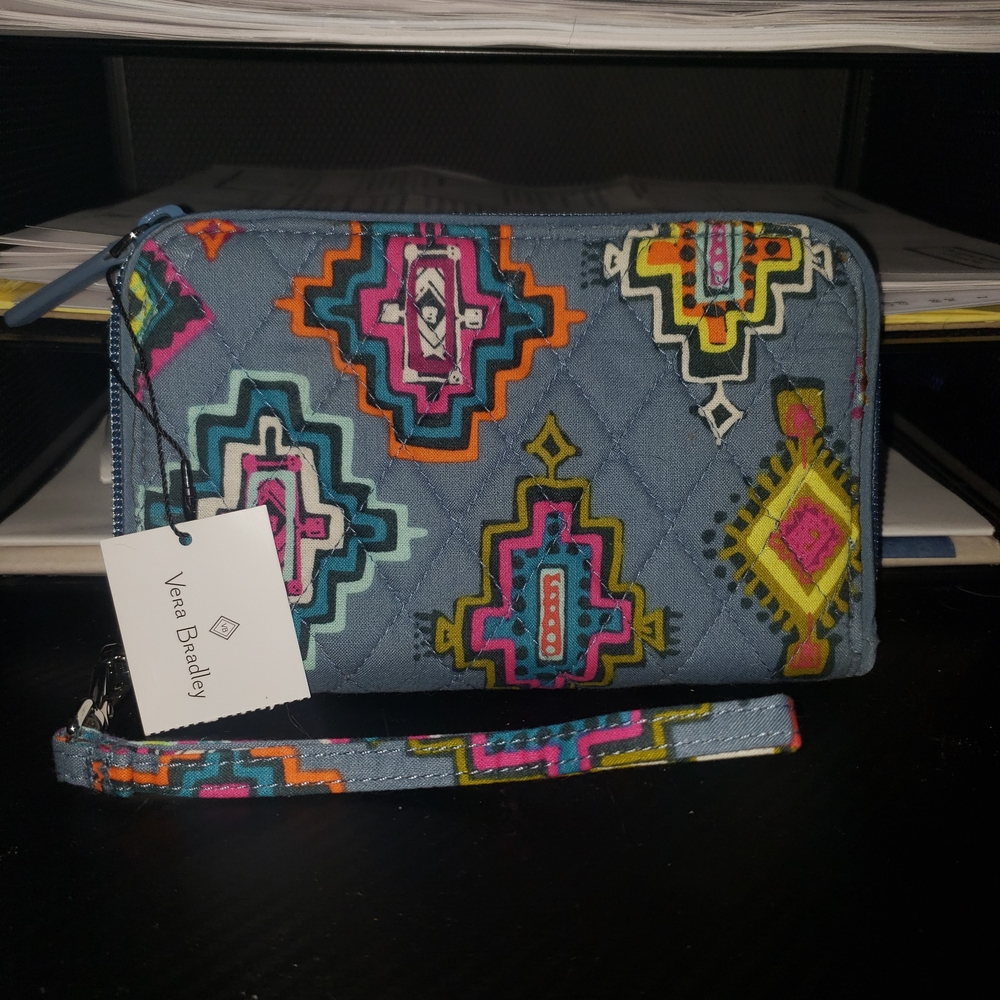 Vera Bradley Multicolor Geometric Wristlet